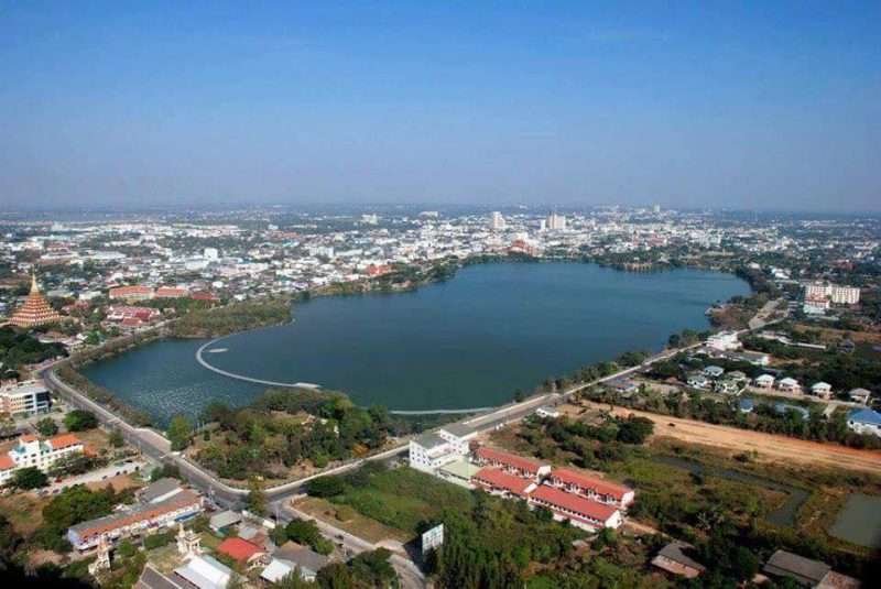 เดินเครื่องแล้ว!! โครงการปรับปรุงภูมิทัศน์และสร้างสะพาน “บึงแก่นนคร”