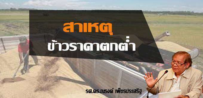 สาเหตุข้าวราคาตกต่ำ