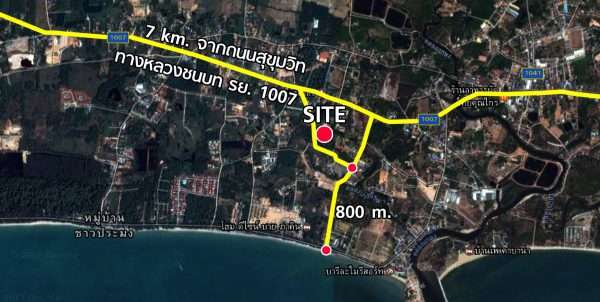 ขายที่ดิน จังหวัดระยอง ใกล้ทะเล ราคา 27,262,500 บาท