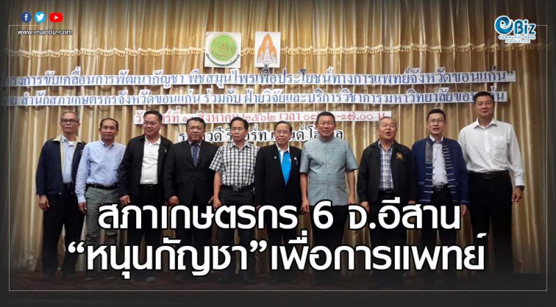 สภาเกษตรกร 6 จ.อีสาน  หนุนกัญชาเพื่อการแพทย์