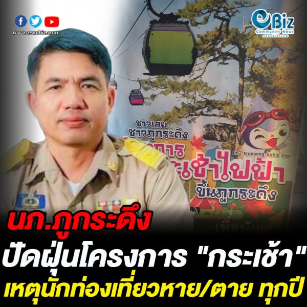 นายอำเภอภูกระดึง ปัดฝุ่นโครงการ “กระเช้า” เหตุนักท่องเที่ยวหาย/ตาย ทุกปี