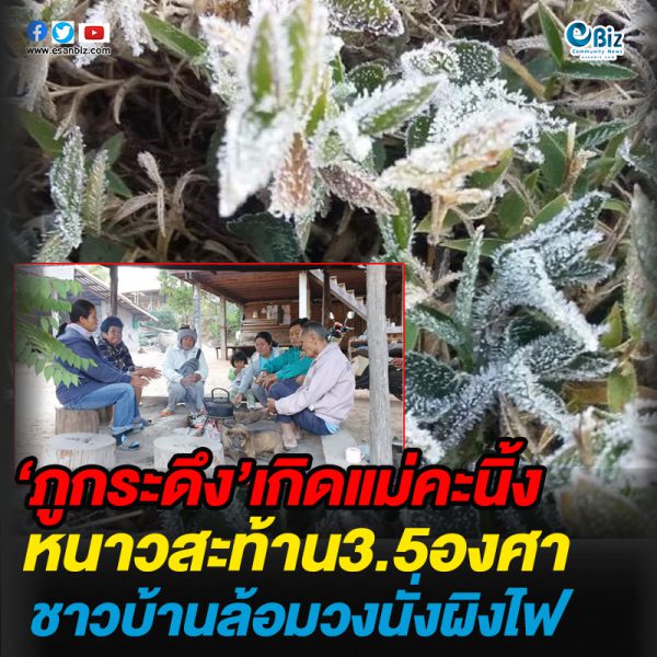 “ภูกระดึง” เกิดแม่คะนิ้ง หนาวสะท้าน 3.5 องศาฯ ชาวบ้านล้อมวงนั่งผิงไฟ “ภูกระดึง” เกิดแม่คะนิ้ง หนาวสะท้าน 3.5 องศาฯ ชาวบ้านล้อมวงนั่งผิงไฟ