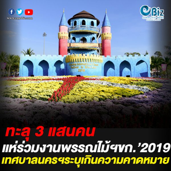 ทะลุ 3 แสนคน คนแห่ร่วมเทศกาลพรรณไม้นานาชาติขอนแก่น เทศบาลนครฯระบุเกินความคาดหมาย ทะลุ 3 แสนคน คนแห่ร่วมเทศกาลพรรณไม้นานาชาติขอนแก่น เทศบาลนครฯระบุเกินความคาดหมาย