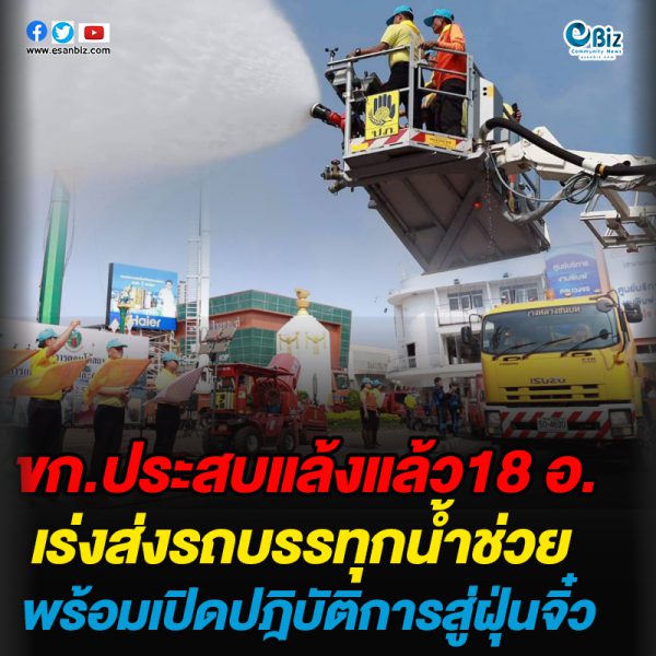 ขก.ประสบแล้งแล้ว18 อ.เร่งส่งรถบรรทุกน้ำช่วยพร้อมเปิดปฎิบัติการสู่ฝุ่นจิ๋ว ขก.ประสบแล้งแล้ว18 อ.เร่งส่งรถบรรทุกน้ำช่วยพร้อมเปิดปฎิบัติการสู่ฝุ่นจิ๋ว