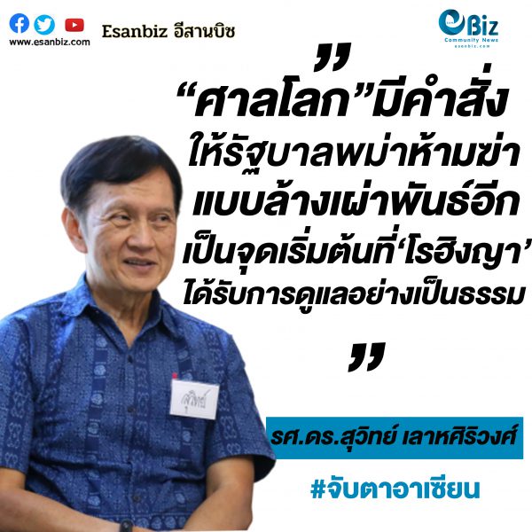 ศาลโลกกับพม่ากรณีโรฮิงญา