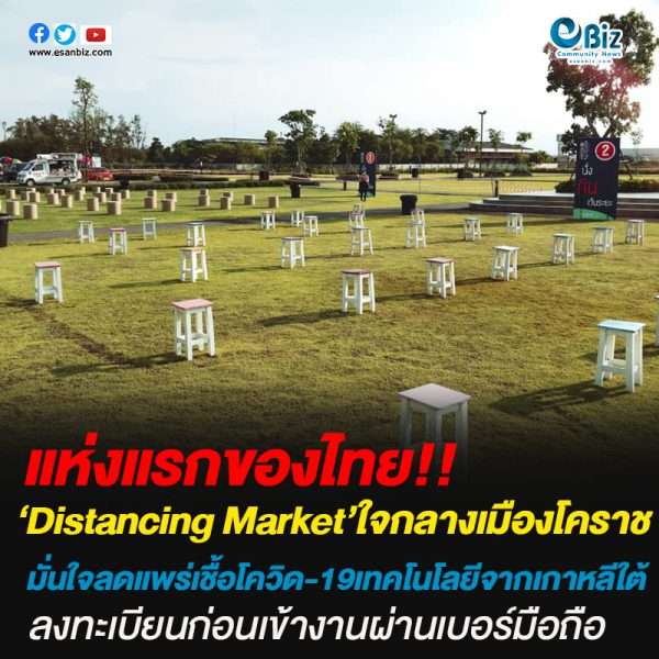Distancing Market แห่งแรกใจกลางเมืองโคราช ที่ตลาด Mayfair Market