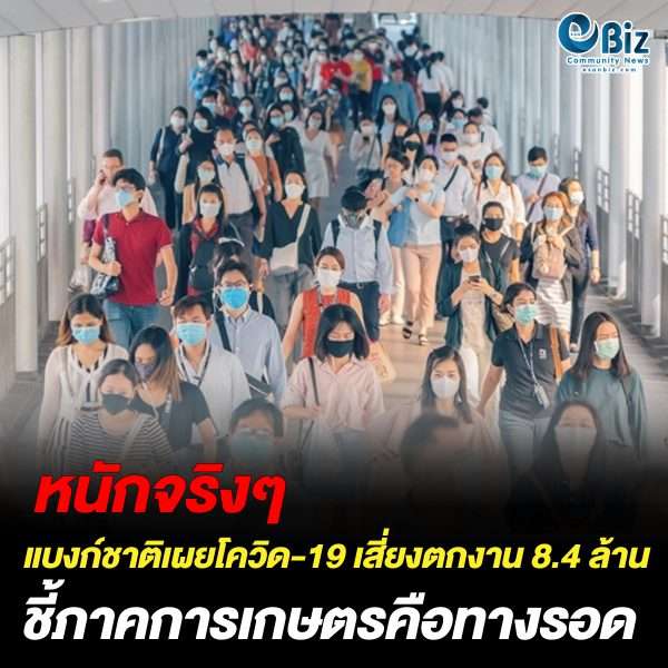 แบงก์ชาติเผยโควิด-19 ทำคนตกงาน 8.4 ล้าน
