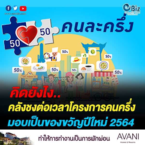 คลังชงต่ออายุโครงการคนละครึ่งเฟส 2