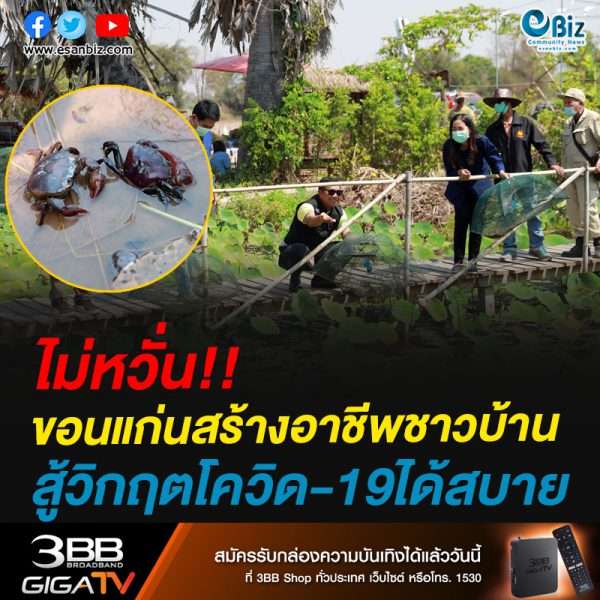 ไม่หวั่น!!ขอนแก่นสร้างอาชีพชาวบ้านสู้วิกฤตโควิด-19ได้สบาย