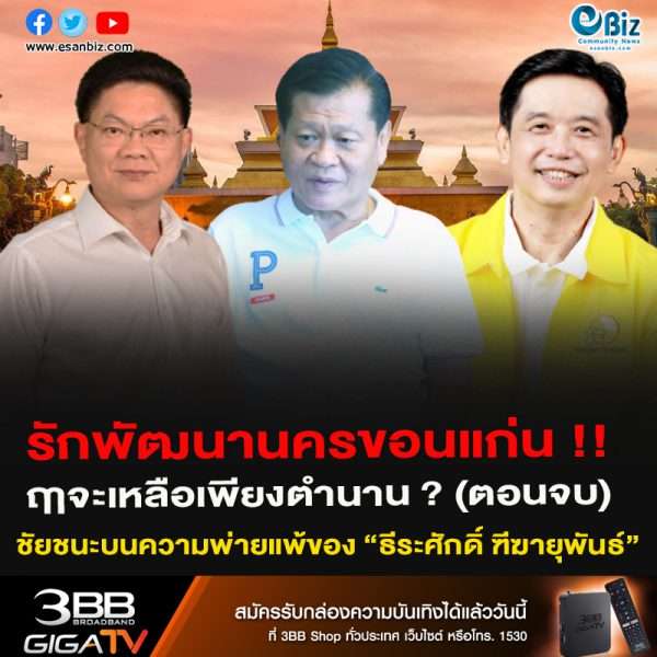 รักพัฒนานครขอนแก่น ฤาจะเหลือเพียงตำนาน ? (ตอนจบ) ชัยชนะบนความพ่ายแพ้ของ “ธีระศักดิ์ ฑีฆายุพันธ์”