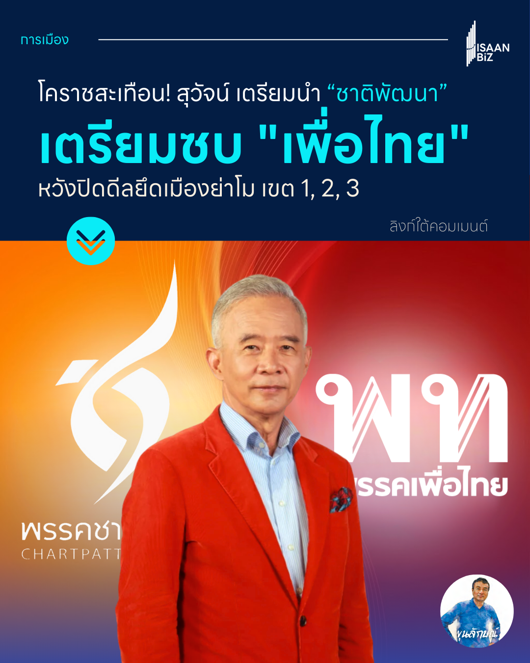 สะเทือนโคราช! จับตา “สุวัจน์” นำทัพซบ “เพื่อไทย” เดิมพันหมดหน้าตัก ยุทธศาสตร์กวาด สส. ยกเมืองย่าโม