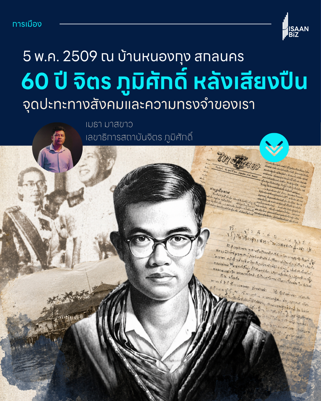 60 ปี จิตร ภูมิศักดิ์ หลังเสียงปืน : จุดปะทะทางสังคมและความทรงจำของเรา
