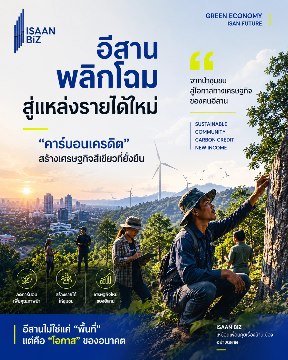 พลิกโฉมสู่แหล่งรายได้ใหม่ด้วย “คาร์บอนเครดิต” สร้างเศรษฐกิจสีเขียวที่ยั่งยืน